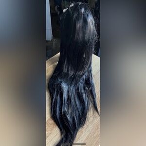 Source Unknown Sleek Black Wig